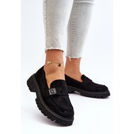 Step in style Mokasíny Model Flanila 62124 Black Suede - Krok ve velkém stylu černý 2