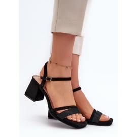 Step in style Sandály Model Tessata C-147 Black - Krok ve velkém stylu černý 1