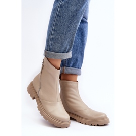 Step in style Kozačky Model Laura Messi 2620/199 Světle béžová - Krok ve velkém stylu béžový 1