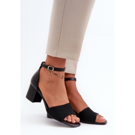 Step in style Sandály Model Desvia 8738 Black - Krok ve velkém stylu černý 1