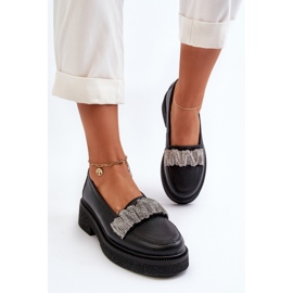 Step in style Mokasíny Model Zazoo 3419 Black Leather - Krok ve stylu černý 1