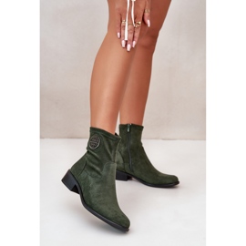Step in style Boty Model Lerioria ASA198-28 Green - Krok ve velkém stylu zelený 1