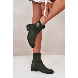 Step in style Boty Model Lerioria ASA198-28 Green - Krok ve velkém stylu zelený 2