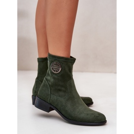 Step in style Boty Model Lerioria ASA198-28 Green - Krok ve velkém stylu zelená 3