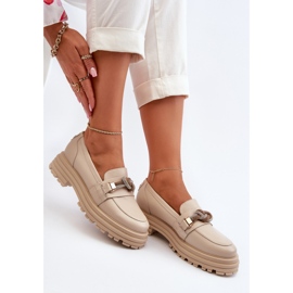 Step in style Mokasíny Model Laura Messi 2780 Béžová - Krok ve velkém stylu béžový 1