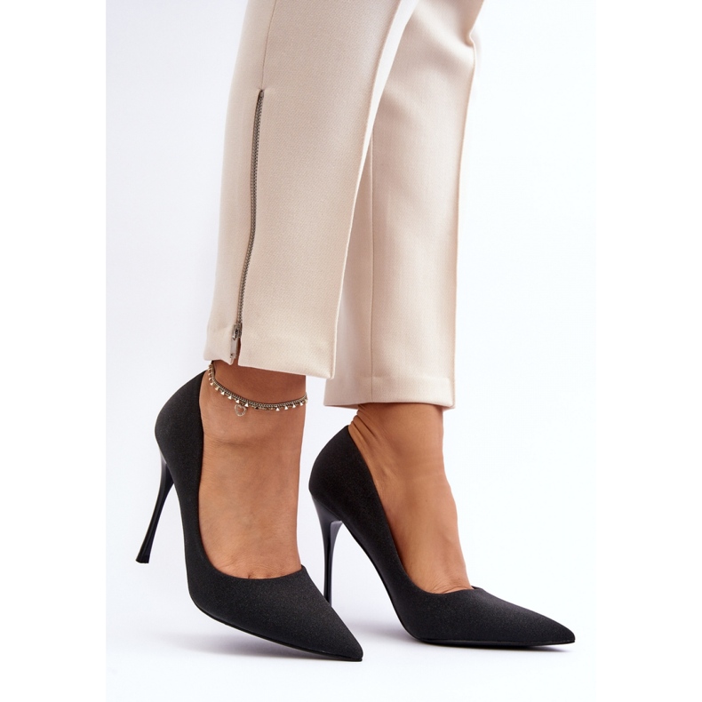 Vysoké podpatky Tiberon model LE103 Black - Step in style černý 1
