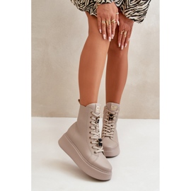 Step in style Workers Model CheBello 4294 Beige - Krok ve velkém stylu béžový 3