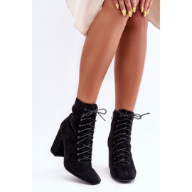 Step in style Kozačky Model Saolio L08-237 Black Suede - Krok ve velkém stylu černý 1