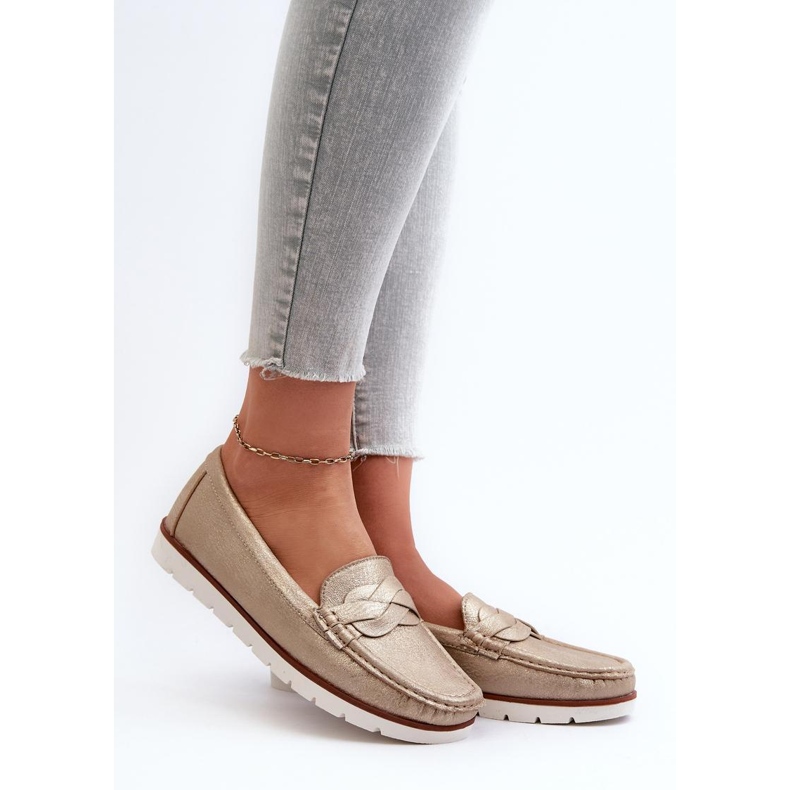 Step in style Mokasíny Model Nestalia 834281 Gold - Krok ve velkém stylu žlutá 1