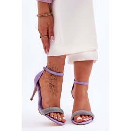 Step in style Model Moments LY-9268-3 Violet sandály - Krok ve velkém stylu fialová 1