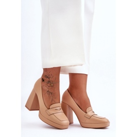 Step in style Lodičky Model Alisa M046 Nude - Krok ve velkém stylu béžový 1