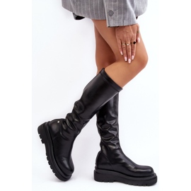 Step in style Model Goe MM2N4068 Černé boty - Krok ve velkém stylu černý 1