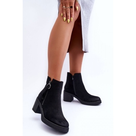 Step in style Boty Model Limoso M706 Black Suede - Krok ve velkém stylu černý 1