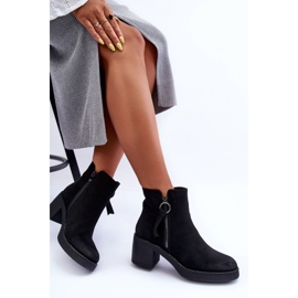 Step in style Boty Model Limoso M706 Black Suede - Krok ve velkém stylu černý 2