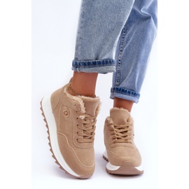 Step in style Sportovní obuv Model Adite TL233-63 Tmavě béžová - Krok ve stylu béžový 1