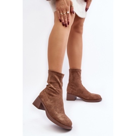 Step in style Boty Model Aphroteia 23BT35-6449 Brown Suede - Stylový krok hnědý 1 Step in style Boty Model Aphroteia 23BT35-6449 Brown Suede - Stylový krok hnědý 1
