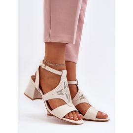 Step in style Sandály Model Eleriva N24-028 Béžová - Krok ve velkém stylu béžový 1