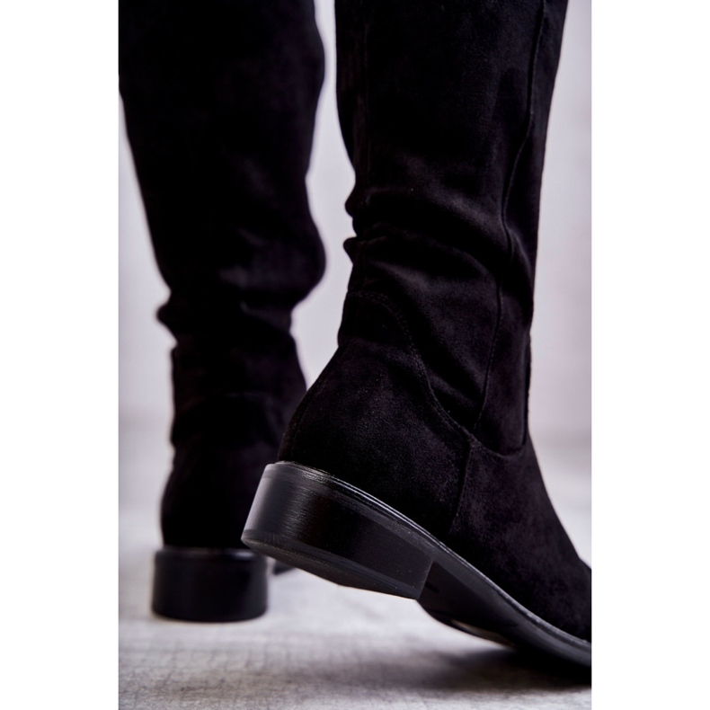 Step in style Kozačky Model Laura HY207-186 Black - Krok ve stylu černý 1