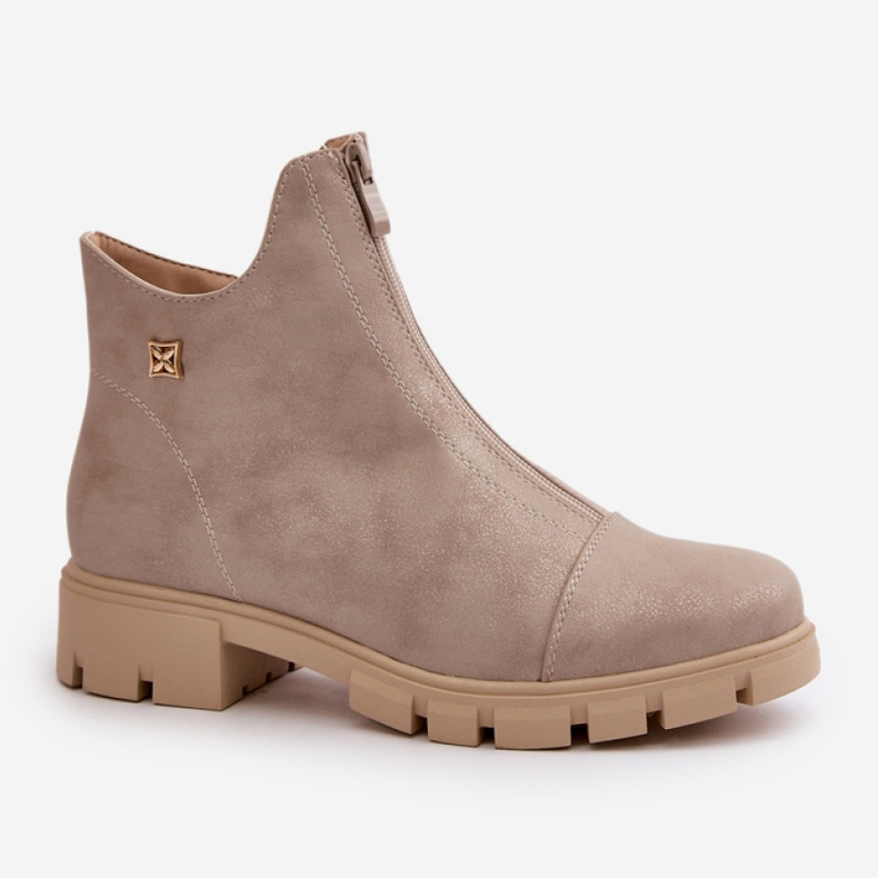 Step in style Boty Model Verietta RMR23123-11 Gold - Krok ve velkém stylu žlutá 2