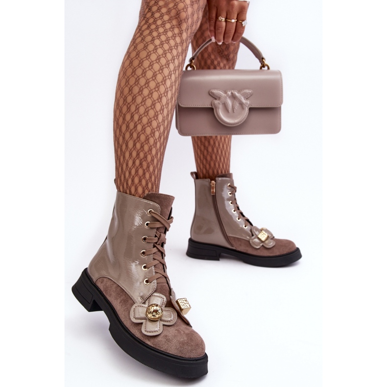 Step in style Boty Model Da MR870-76 Šedá/Hnědá - Krok ve stylu 1