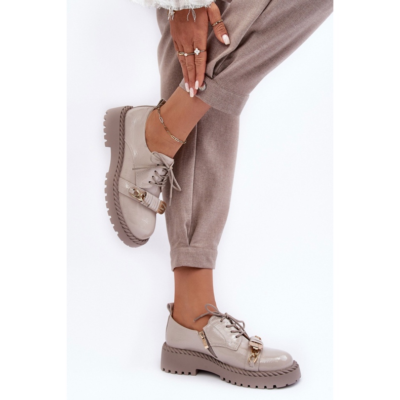 Step in style Boty Model Da MR870-81 Grey Varnish - Krok ve stylu šedá 1