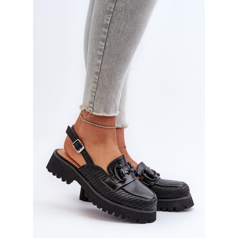 Step in style Sandály Model Da MR38-656 Black - Krok ve velkém stylu černý 1