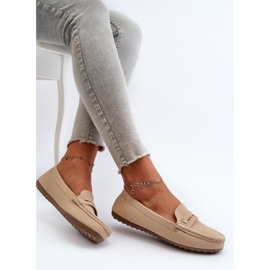 Step in style Mokasíny Model Iramarie DF879 Světle béžová - Krok ve stylu béžový 1