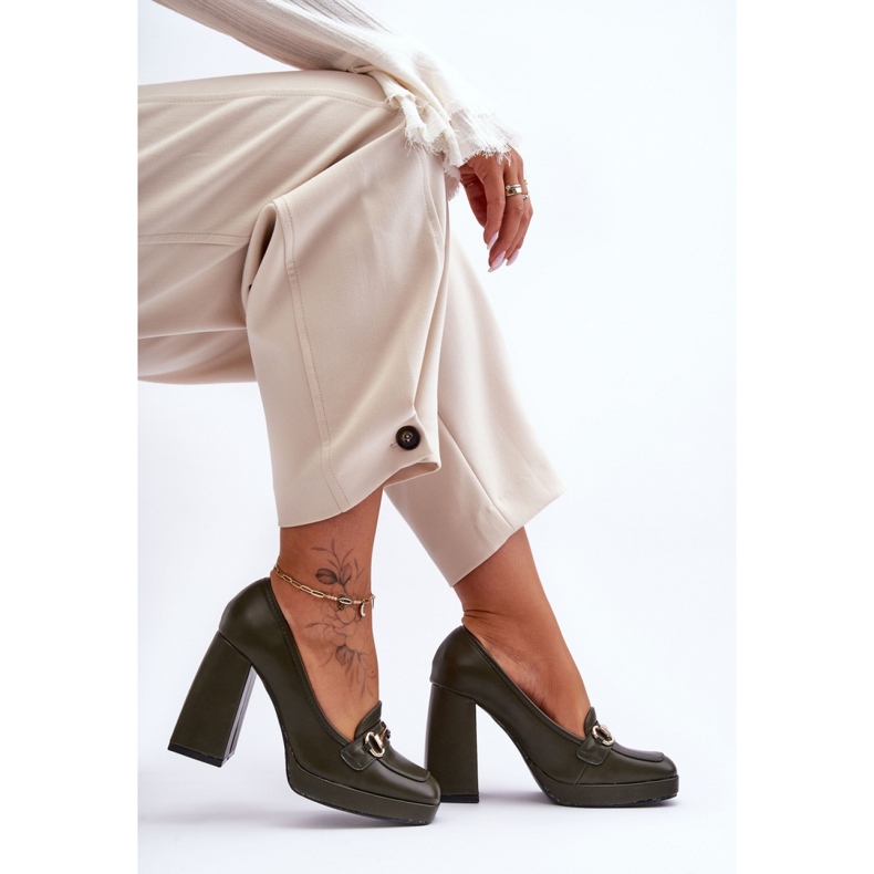 Step in style Pumps Model Rouse M047 Green - Krok ve velkém stylu zelená 1 Step in style Pumps Model Rouse M047 Green - Krok ve velkém stylu zelená 1