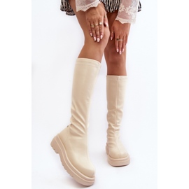 Step in style Boty Model Goe MM2N4067 Světle béžová - Krok ve velkém stylu béžový 3