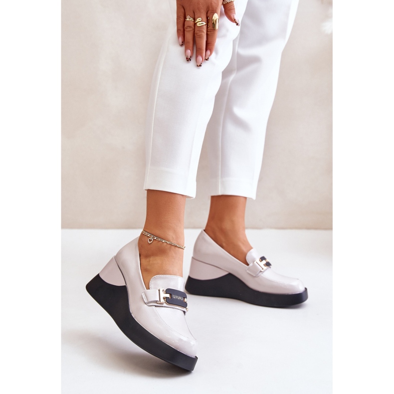 Step in style Mokasíny Model Vinceza 58337 Gray - Krok ve velkém stylu šedá 1