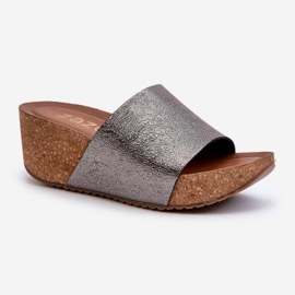 Step in style Sandálové žabky Model Zazoo 40291 Graphite - Krok ve velkém stylu šedá 2