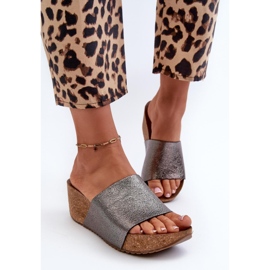 Step in style Sandálové žabky Model Zazoo 40291 Graphite - Krok ve velkém stylu šedá 3