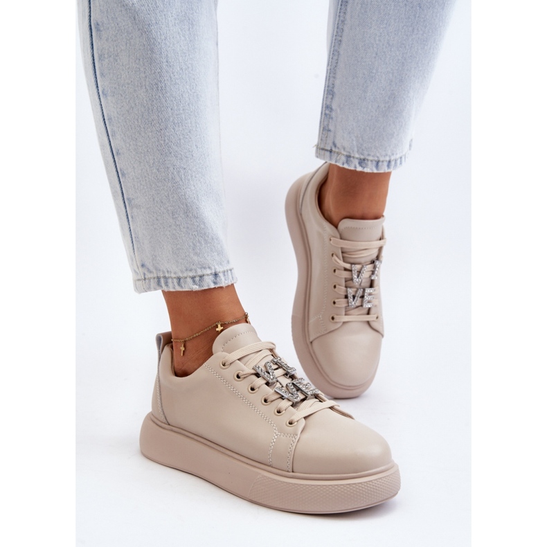 Step in style Sportovní obuv Model 72300 Dysuria Beige - Krok ve stylu béžový 1