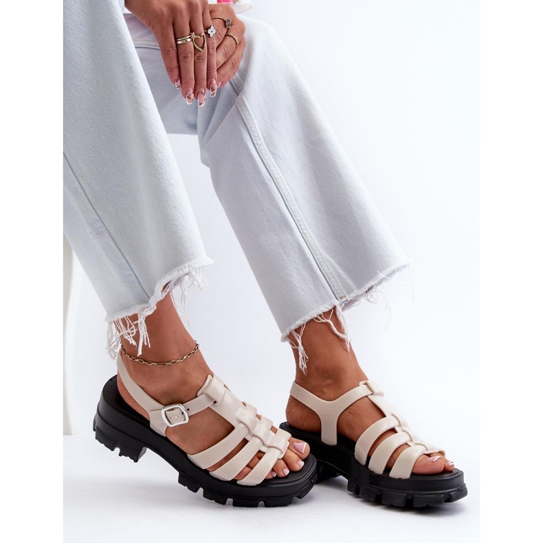 Step in style Sandály Model Zaxy NN285040 Světle béžová - Krok ve stylu béžový 1