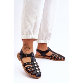 Step in style Sandály Model Ascot G-13 Black - Krok ve velkém stylu černá 1