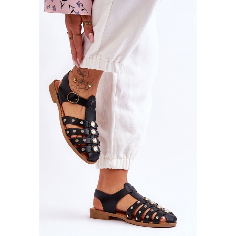 Step in style Sandály Model Ascot G-13 Black - Krok ve velkém stylu černý 2
