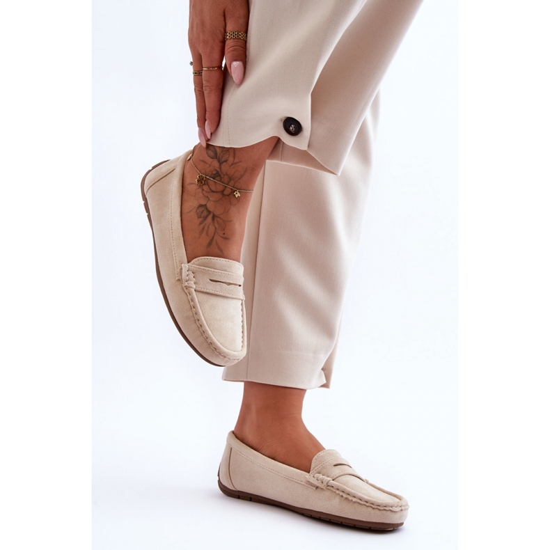 Step in style Mokasíny Model Lenvie FT245 Beige - Krok ve velkém stylu béžový 2