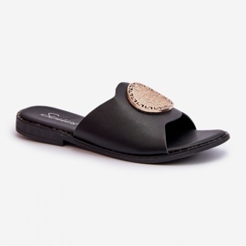 Step in style Sandálové žabky Model Rivashea KK-730 Black - Krok ve stylu černá 2