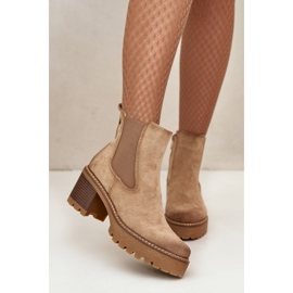 Step in style Kozačky Model Irissinae KE217 Béžová - Krok ve velkém stylu béžový 2