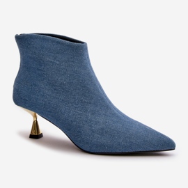 Step in style Boty Model Terlena GP14 Blue - Krok ve velkém stylu modrý 2