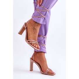 Sandály Model Nessy H8-508 Beige - Step in style béžový 1 Sandály Model Nessy H8-508 Beige - Step in style béžový 1