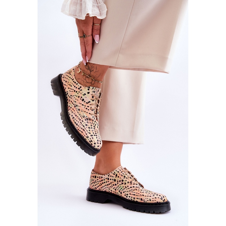 Oxford boty Model Maciejka 04087-18 Orange/Black - Step in style oranžový 1