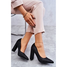Step in style Lodičky Model Elmira R1D3226-47 Black - Krok ve velkém stylu černý 1