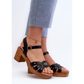 Step in style Sandály Model Assames 24SD98-6758 Black - Krok ve velkém stylu černý 1