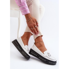 Step in style Mokasíny Model Assetnima 24PB18-7176 White - Krok ve velkém stylu bílý 1