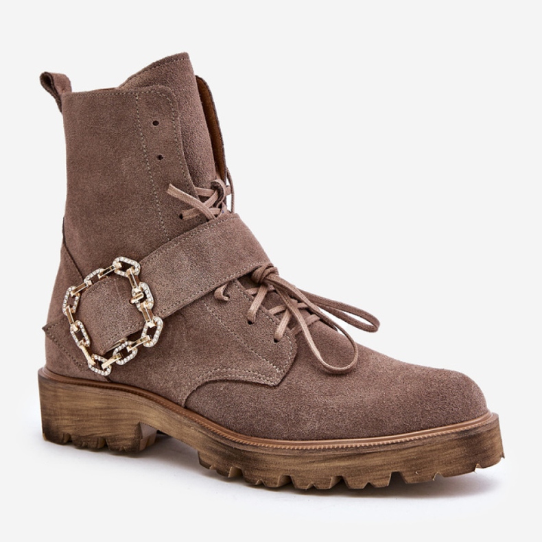 Step in style Kozačky Model Zazoo 2951/037 Tmavě béžová - Krok ve stylu béžový 2