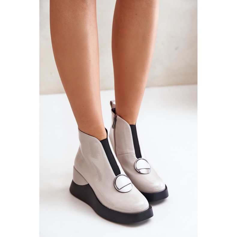 Step in style Boty Model Da MR880-136 Světle šedé - Krok ve velkém stylu šedá 1