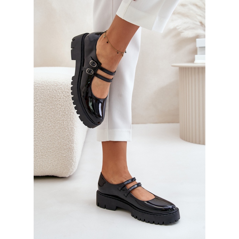 Step in style Boty Model Rialuna 1816-1 Černý lak - Krok ve stylu 1
