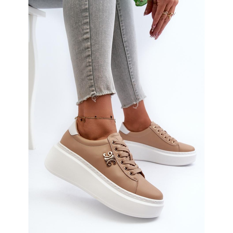 Step in style Sportovní obuv Model Pernalia Y138-63 Hnědá - Krok ve stylu hnědý 2