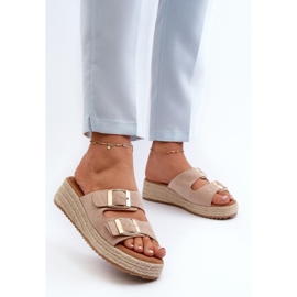 Step in style Sandálové žabky Model Zaloemi C-315 Beige - Krok ve velkém stylu béžový 2